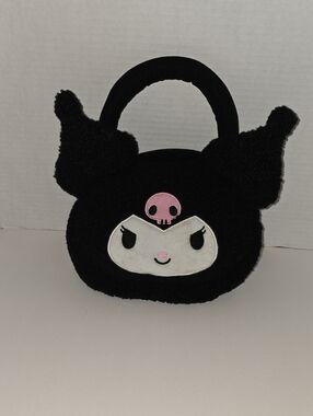 Sanrio Kuromi Black Plush Handbag